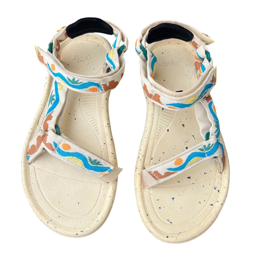 Teva Parks Project Sandals Womens 9 Repreve Strap Sport Trail Beige Eco Outdoors
